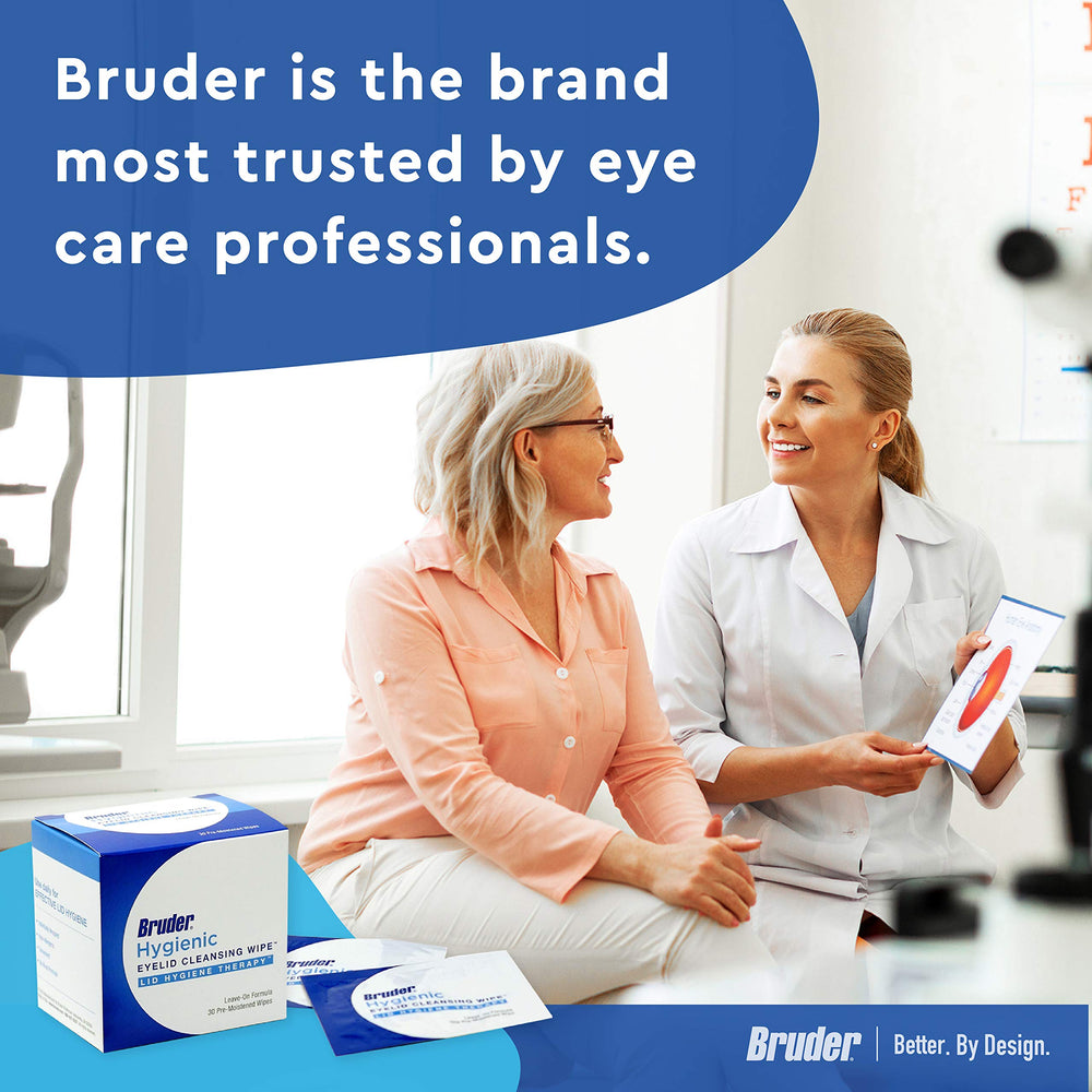 Bruder wipe next to a hand for scale showing compact, portable size