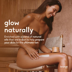 brunae body texture closeup showing lotion consistency for fast absorption and smooth finish
