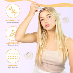 BRÜUN ampule applied after microneedling pen demonstrating enhanced absorption benefit