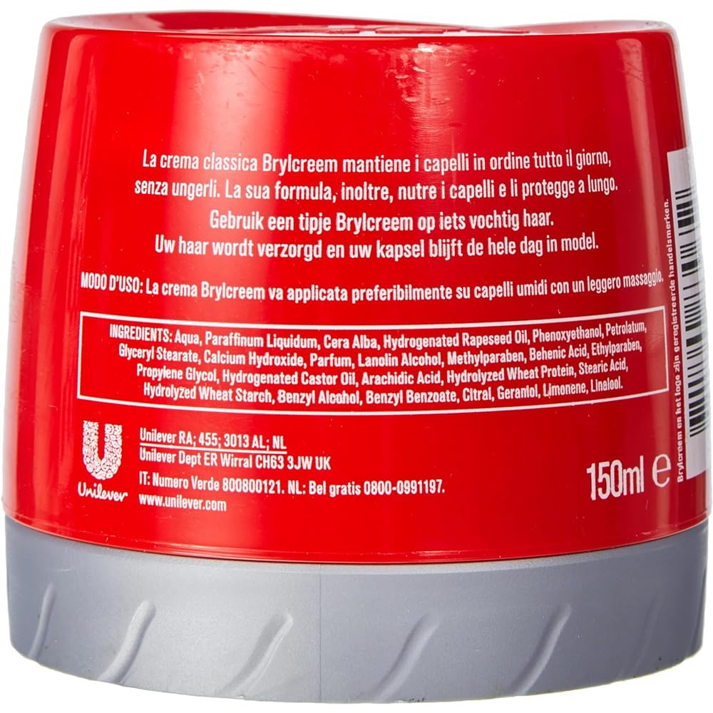 Brylcreem cream texture closeup displaying smooth consistency and easy spread