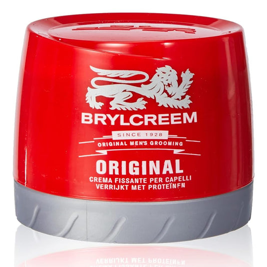 Brylcreem front jar 150ml showing label and practical packaging benefit