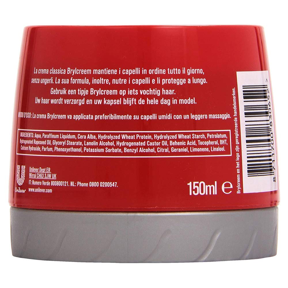 Brylcreem styling in use on hair delivering controlled shape and natural shine