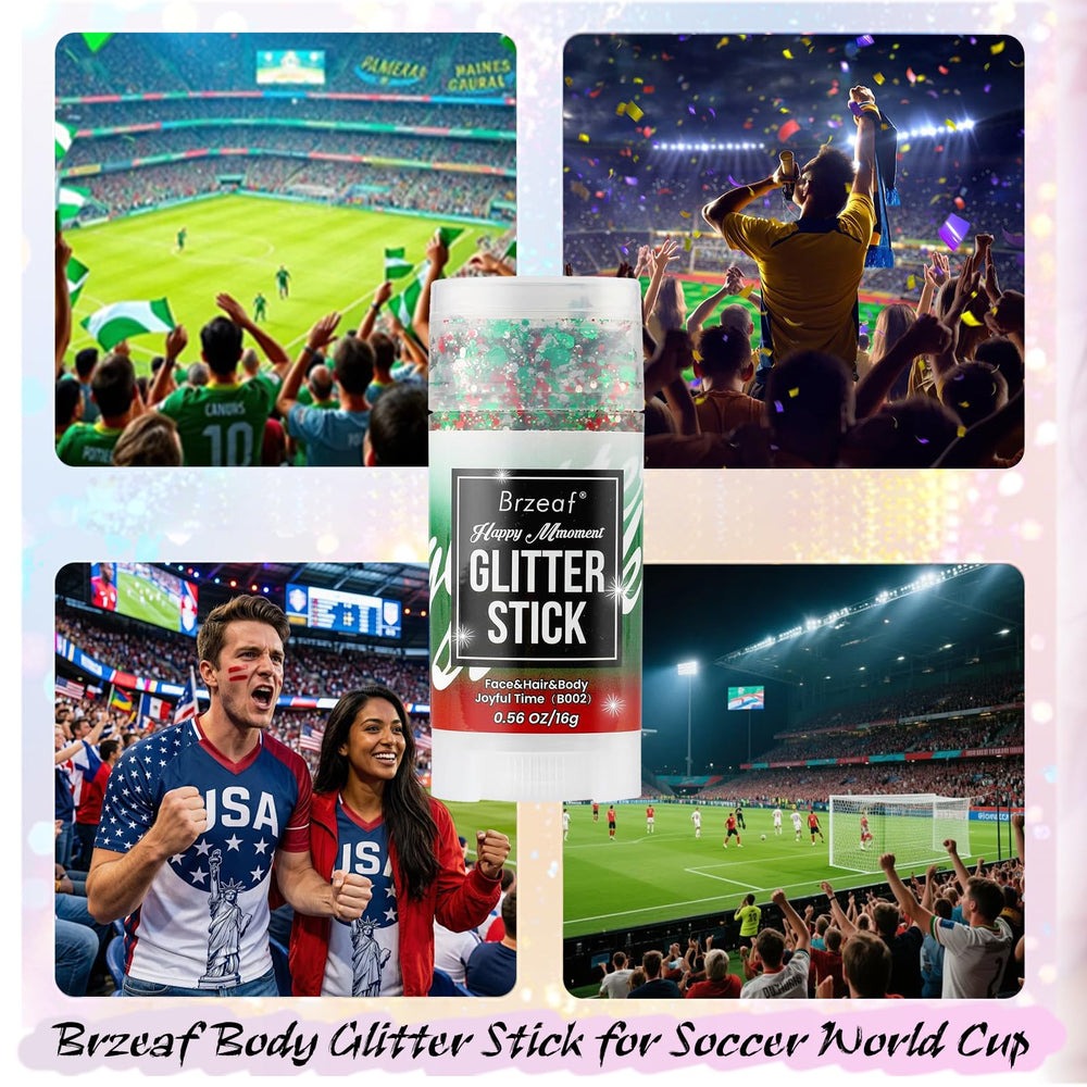 Brzeaf glitter along hair part showcasing long-lasting hold and shine