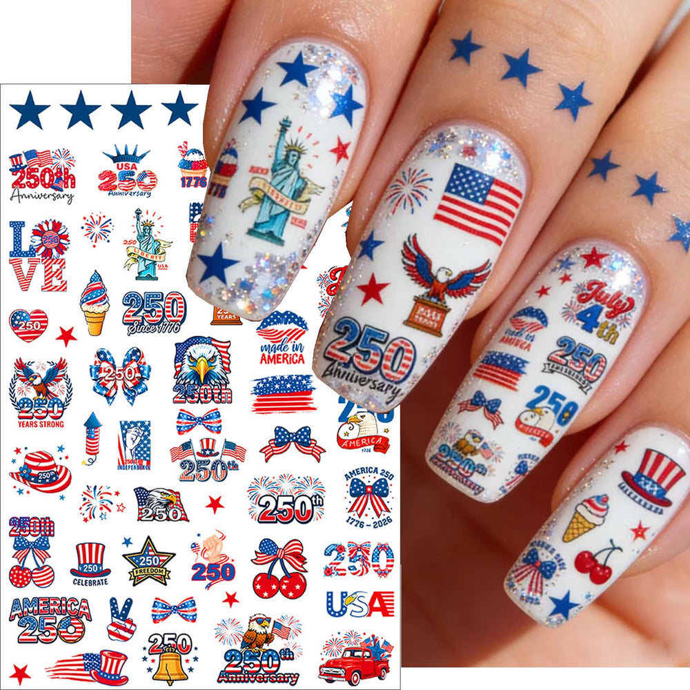 BSBTBZ sticker applied on gel nail demonstrating easy placement and smooth finish for durable wear