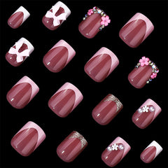BSBTBZ shot of 3D flower and rhinestone texture, highlights durable finish