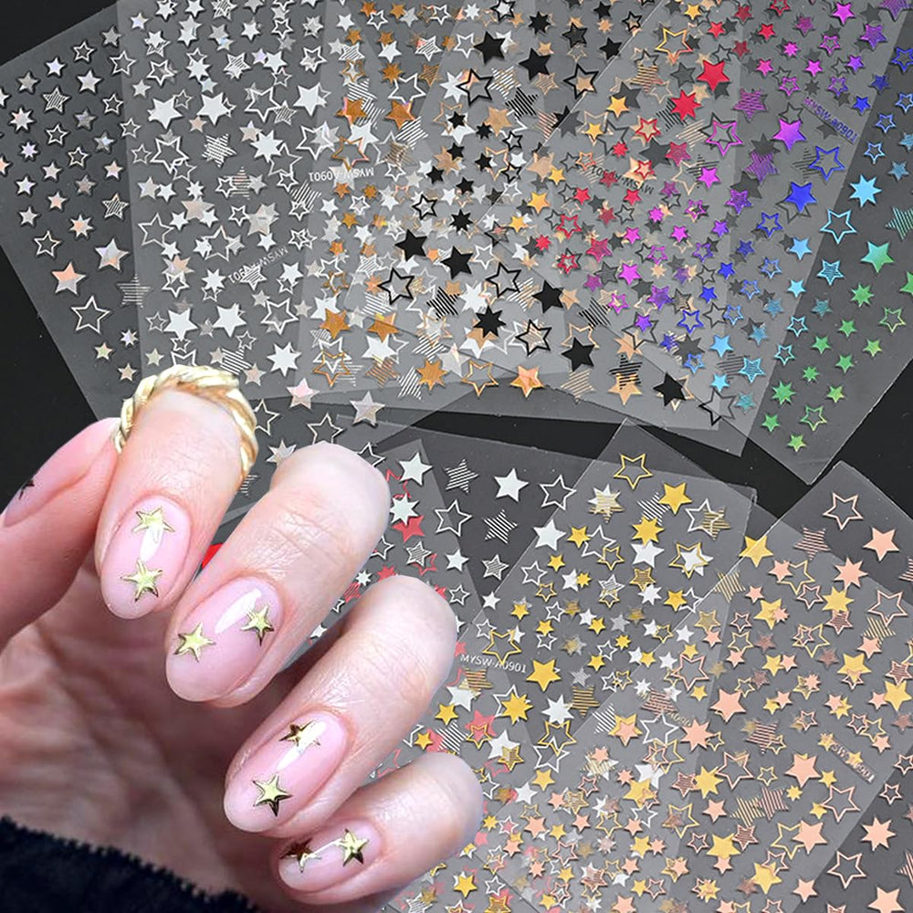 BSBTBZ front packaging showing nine sheets and colorful star designs for easy selection