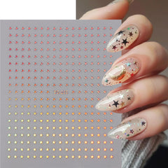 BSBTBZ star on acrylic tip demonstrating compatibility with artificial nails benefit
