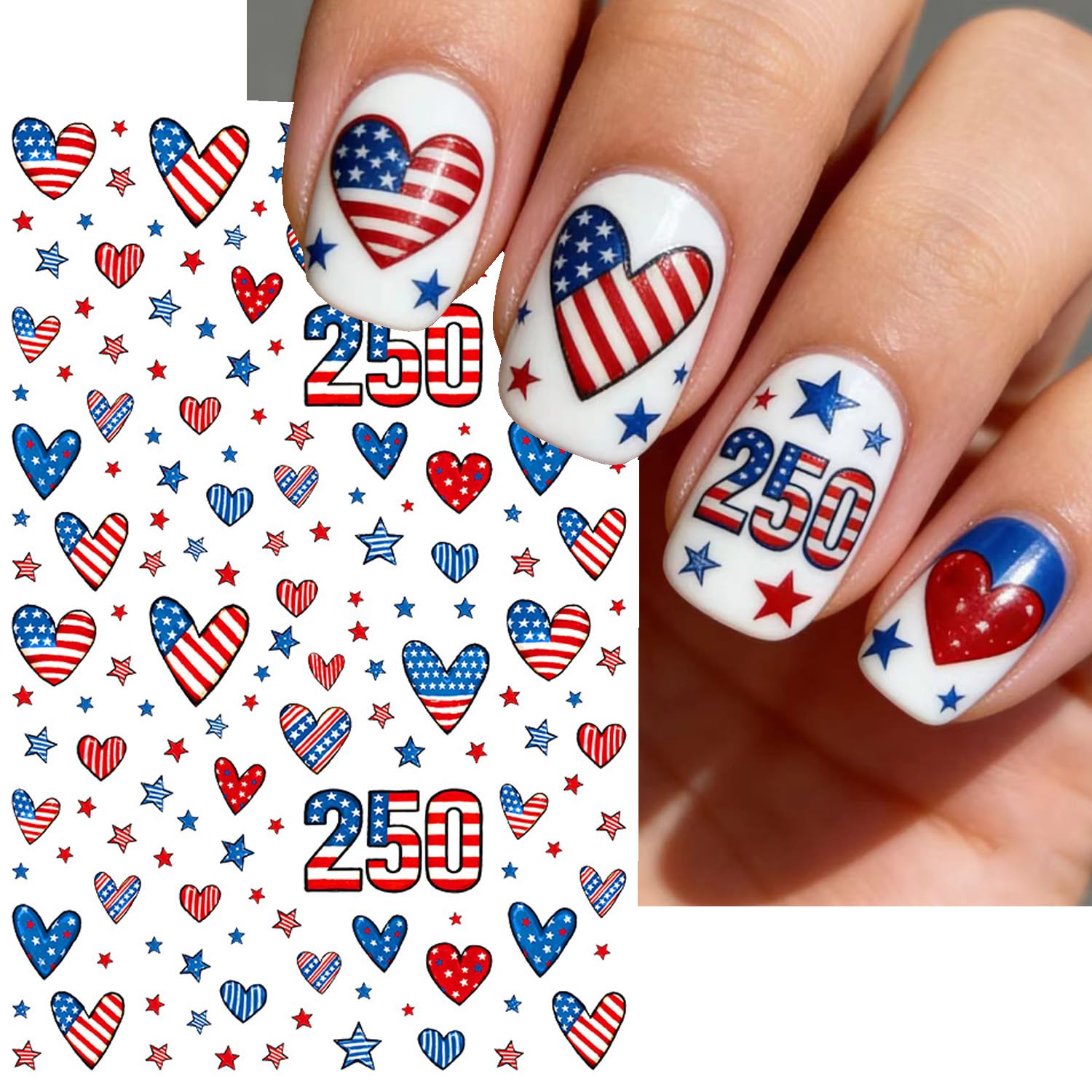 BSBTBZ nail stickers on a party table showing festive use as favors and quick event decor