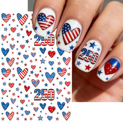 BSBTBZ nail stickers on a party table showing festive use as favors and quick event decor