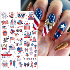 BSBTBZ close-up of sheets with USA flag, stars, hearts for detailed designs