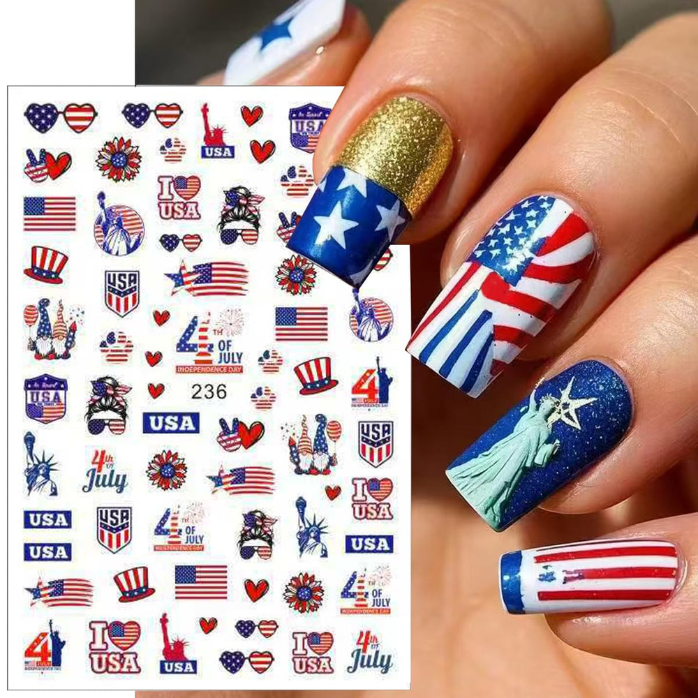 BSBTBZ six sheets laid flat displaying varied USA, fireworks, star patterns for options