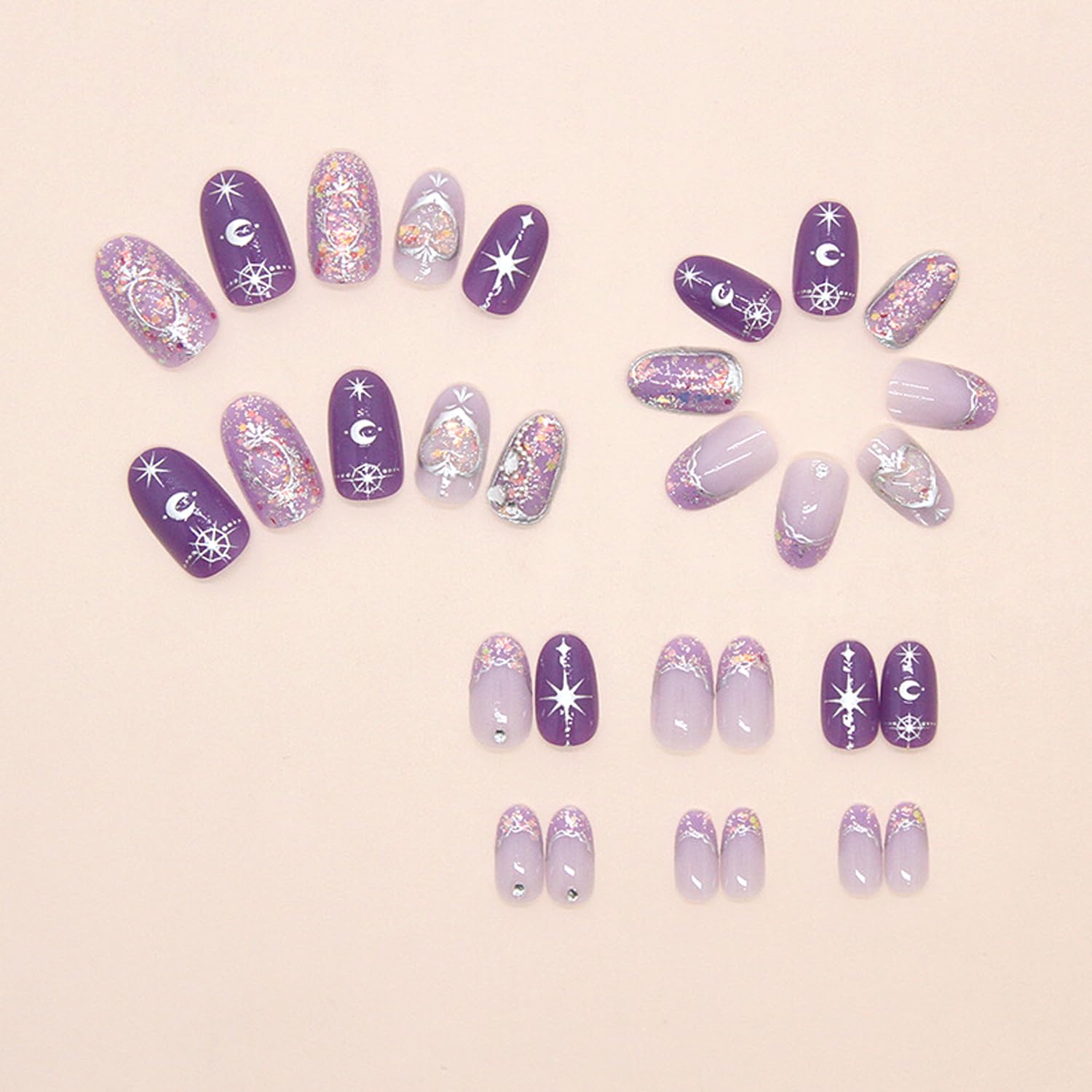 BSBTBZ side profile of short oval nail shape for comfortable everyday wear