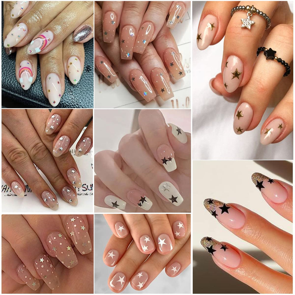 BSBTBZ star sticker on fingertip showing scale and benefit: clear size reference