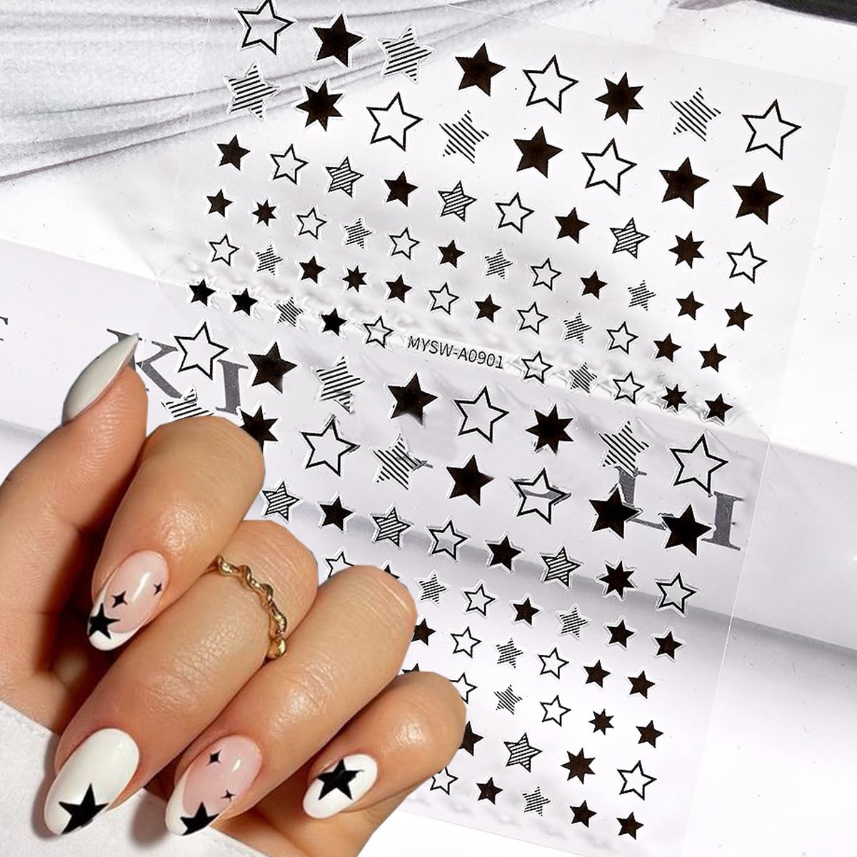 BSBTBZ applied on a cured gel nail demonstrating smooth adhesion and glossy finish