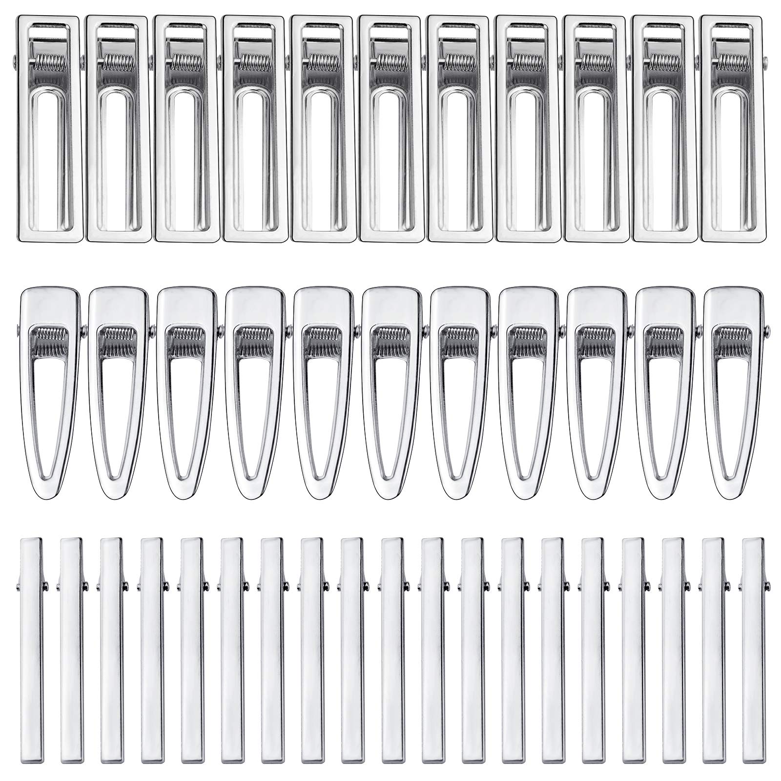 Bskifnn front packaging showing 60 silver hair clips, ideal for DIY accessory kits