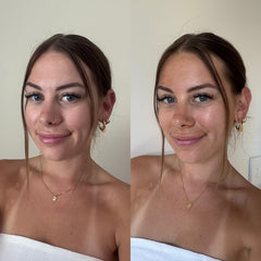 B.TAN applied on hand to show buildable color and streak-free finish