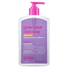 b.tan front bottle image showing product packaging and key information for quick recognition