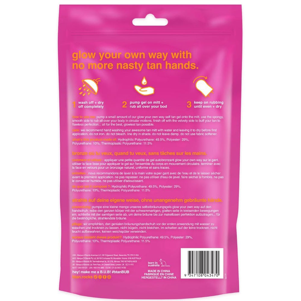 B.TAN close-up of neoprene texture for precise gel application benefit