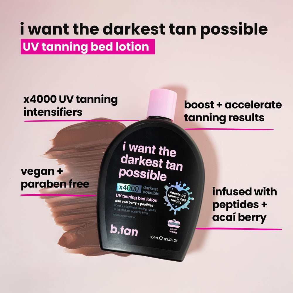 B.TAN acai berry close-up highlighting nourishing ingredient and antioxidant moisture benefits