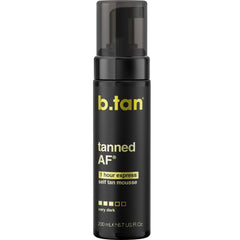 B.TAN front packaging showing product and benefit of ultra dark tan