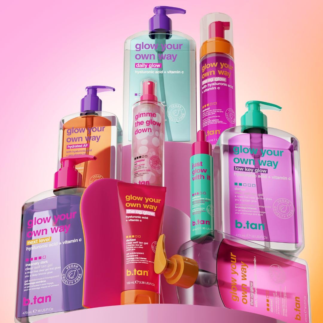 B.TAN label close-up highlighting vegan and cruelty-free benefits