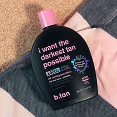 B.TAN visible hydrated skin after use showing supple finish and reduced dryness