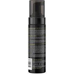 B.TAN mousse texture closeup displaying rich foam for even coverage