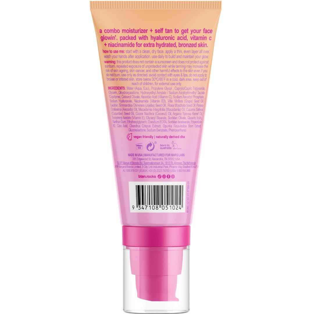 B.TAN creamy texture close-up showing hydrating smooth finish