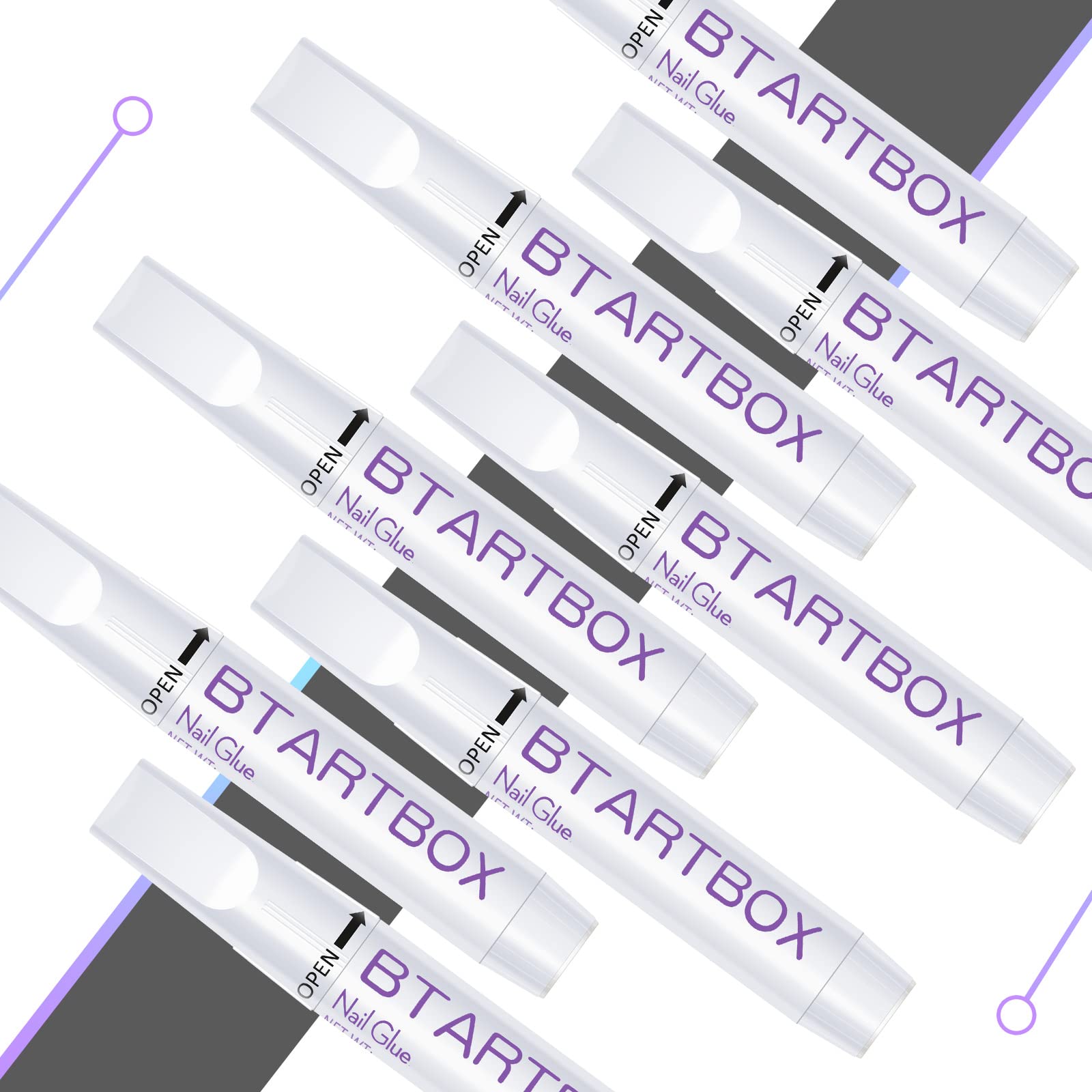 BTArtbox eight-tube bundle flatlay illustrating bulk value and convenience
