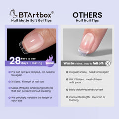 BTArtbox artist decorating nails showing polish and design options