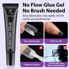 Close-up of BTArtbox gel texture highlighting non-flowing formula benefit