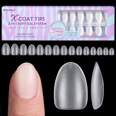 BTArtbox front packaging showing 320 clear gel tips and benefits