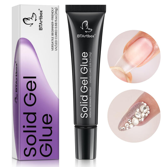 BTArtbox front packaging showing 15g solid nail gel and product benefits