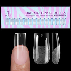 BTArtbox front packaging of 320-piece gel nail tips showing quantity and square shape benefit