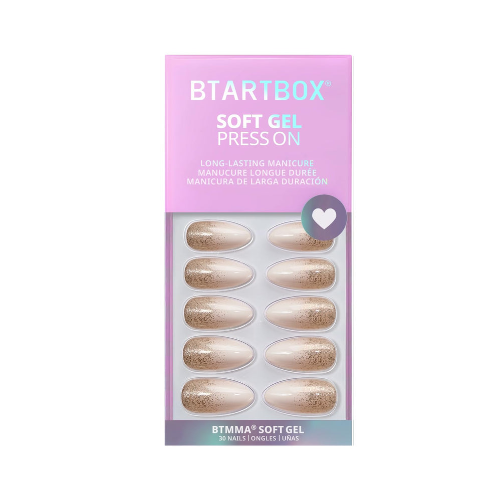 BTArtbox lifestyle shot highlighting champagne sparkle for day-to-night wear