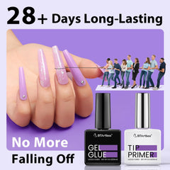 BTArtbox primer on natural nail closeup improving adhesion and surface prep