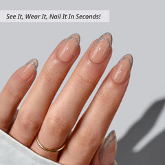 BTArtbox close-up of nail surface showing smooth gel texture and shine