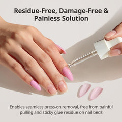 BTArtboxnails before and after removal showing clean natural nail benefit
