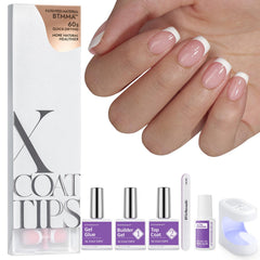 BTArtboxnails front packaging showing full French tip kit benefits