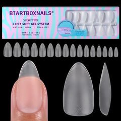 BTArtboxnails front packaging showing 160 clear tips and sizes for easy selection
