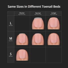 BTArtboxnails application on a toe demonstrating easy placement
