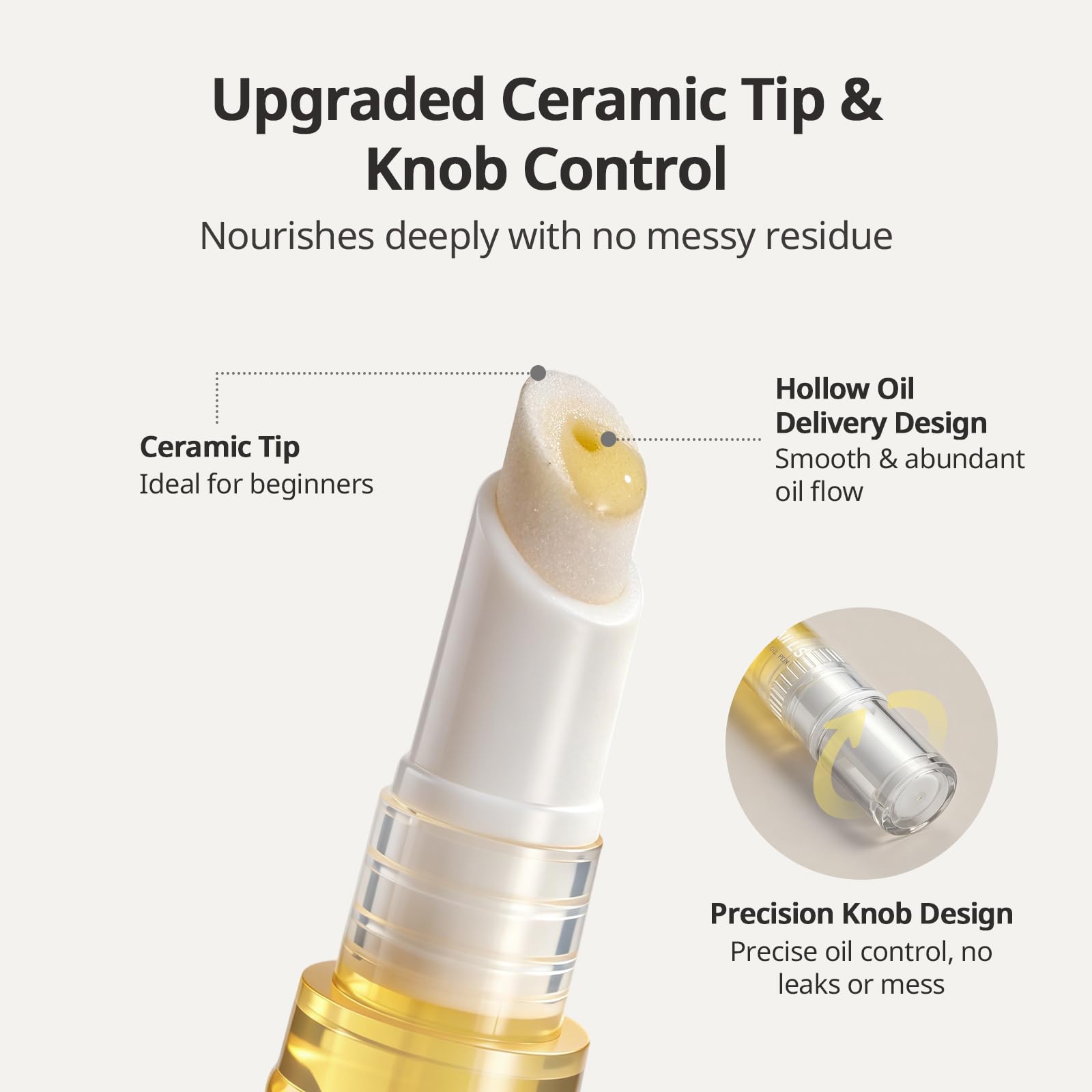 BTARTBOXNAILS oil drop on nail demonstrating hydrated cuticle and neat application