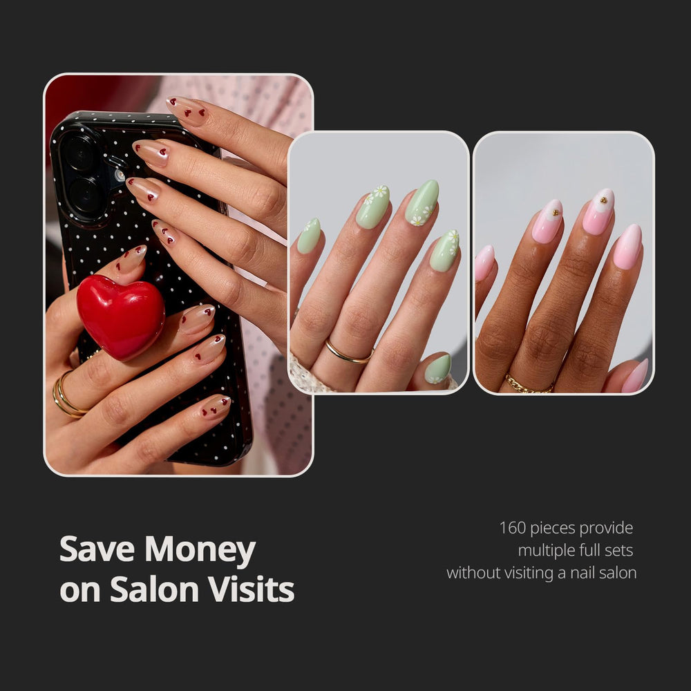 BTArtboxnails laid-out 16 sizes to show variety and easy selection