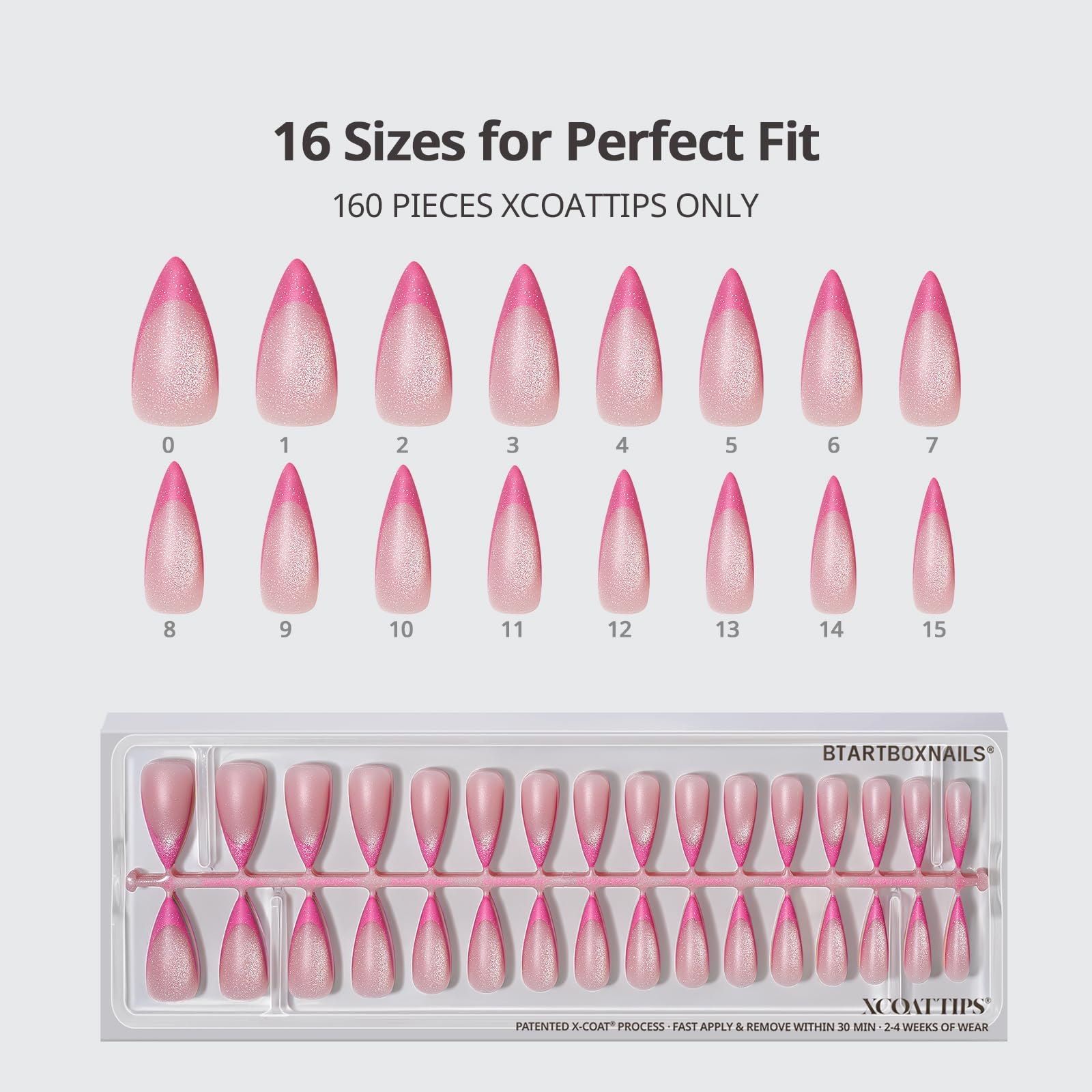 BTArtboxnails size comparison with tray showing 16 sizes benefit