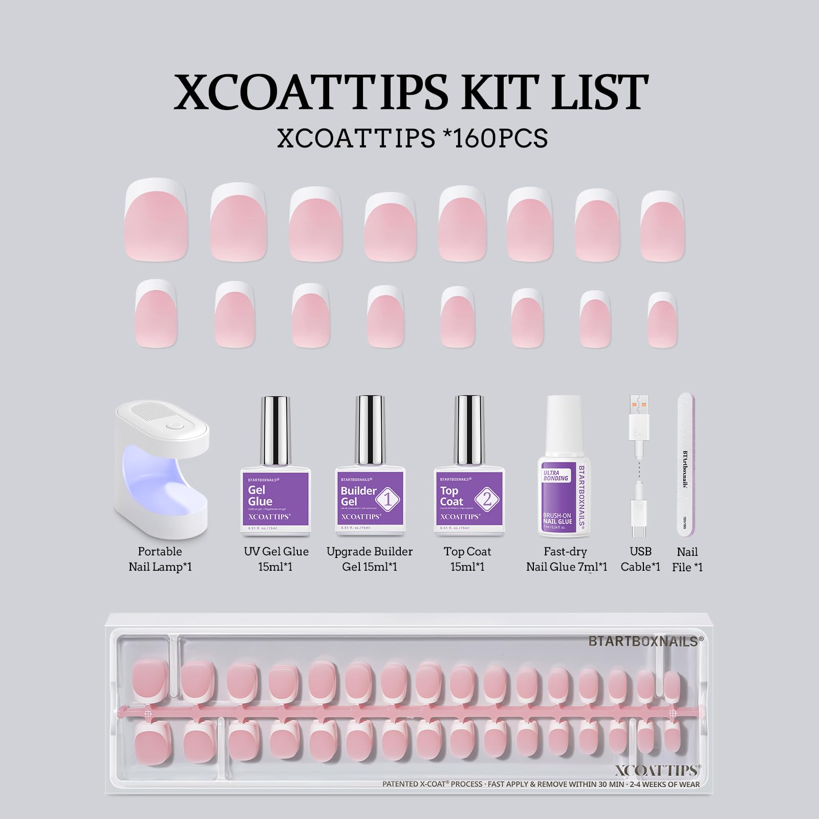 BTArtboxnails tools and file staged to show easy at-home application