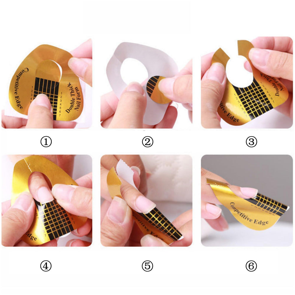 BTYMS form in use while sculpting builder gel for consistent curves