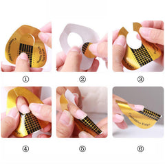 BTYMS form in use while sculpting builder gel for consistent curves