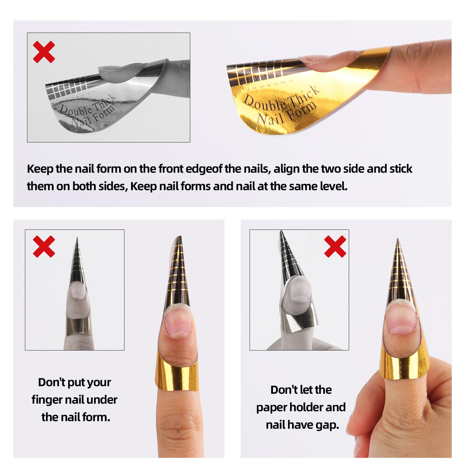 BTYMS polygel extension demo on form showing guided length control
