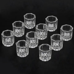 BTYMS front view showing ten glass dappen dishes for organized mixing