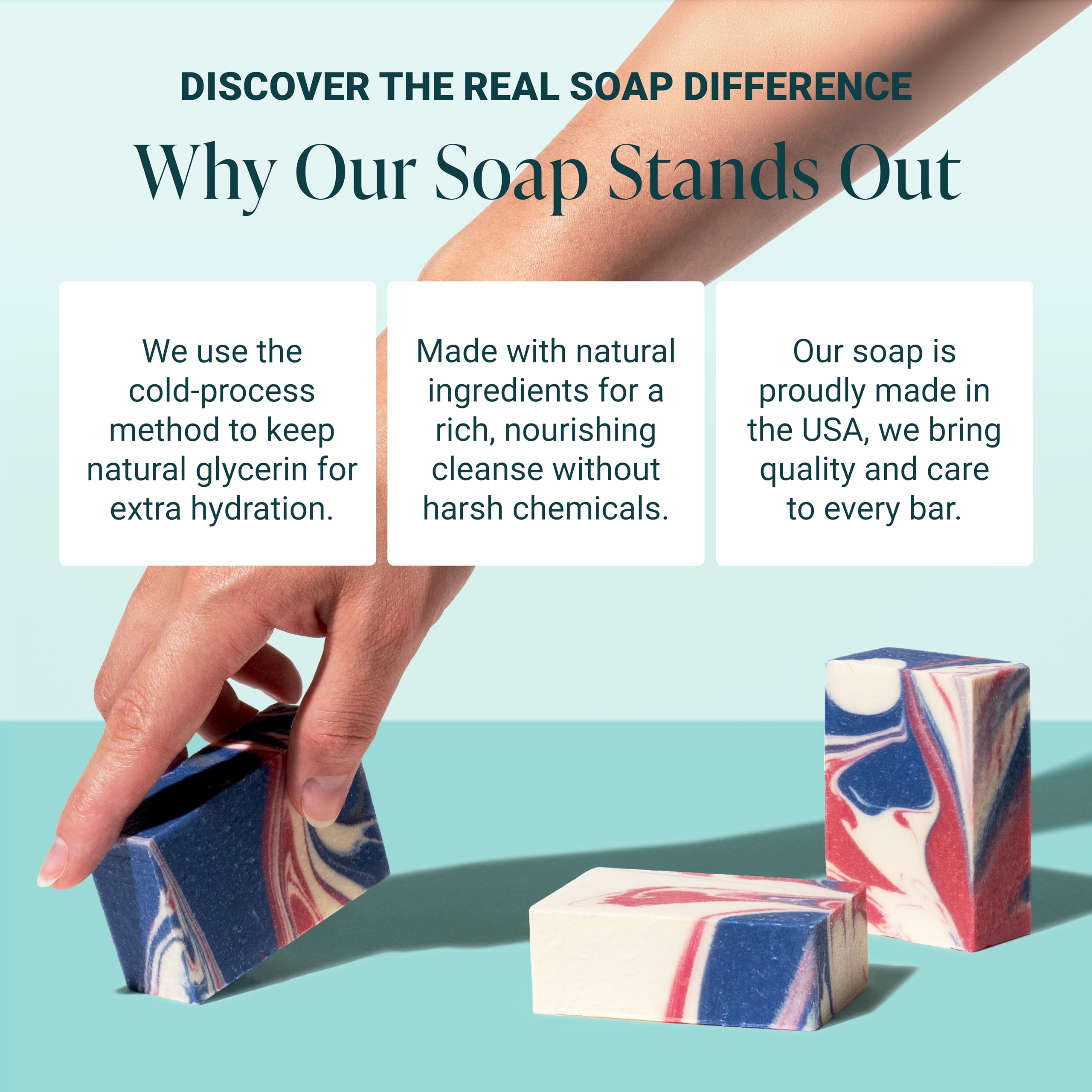 The Bubble Factory pumice particles visible in soap offering mild exfoliation benefits